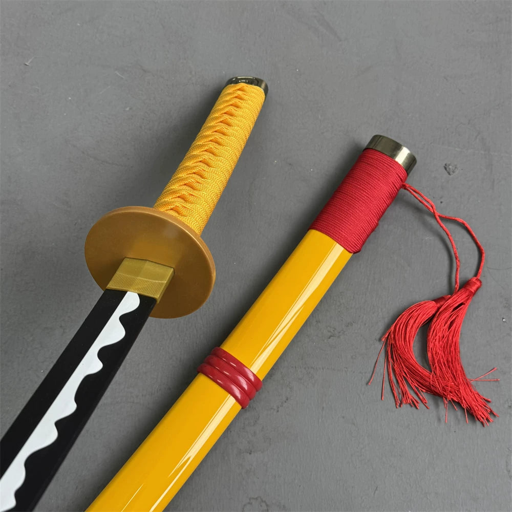 Flame Disaster King's famous sword: wooden One Piece anime merchandise weapon, One Piece cosplay weapon, samurai wooden sword