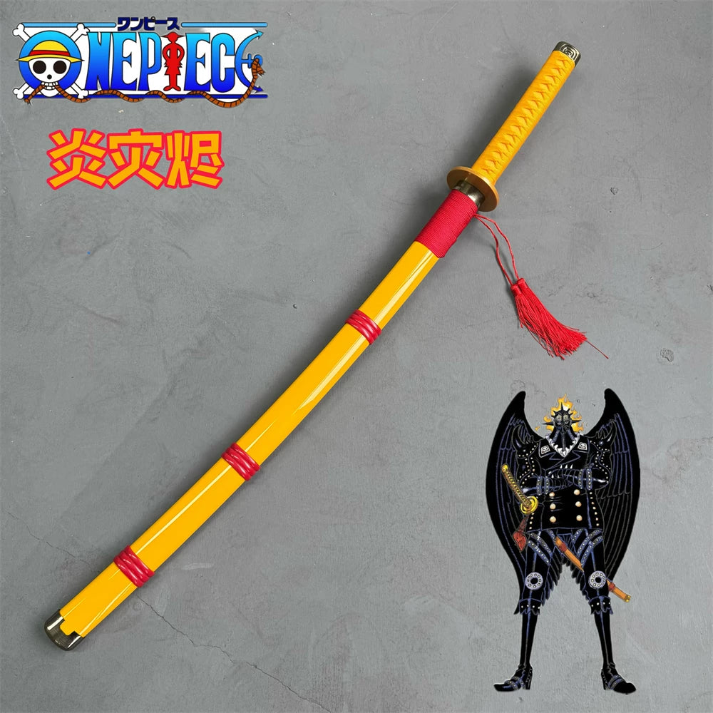 Flame Disaster King's famous sword: wooden One Piece anime merchandise weapon, One Piece cosplay weapon, samurai wooden sword
